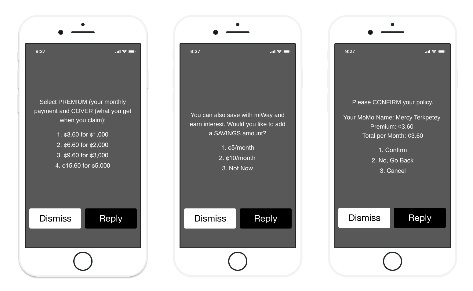 miWay Insurance (USSD Product): LeapFrog CXLaunchpad Project